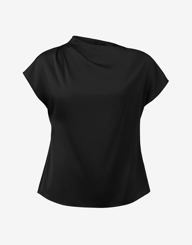 Forcast - Zafina Pleated Draped Top