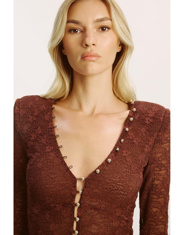 Bardot - Zenia Long Sleeve Midi Dress