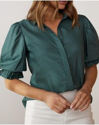 Atmos&Here - Dahlia Linen Blend Blouse