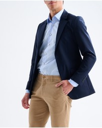 3 Wise Men - 3 Wise Men Huxton Cotton Blazer - Navy