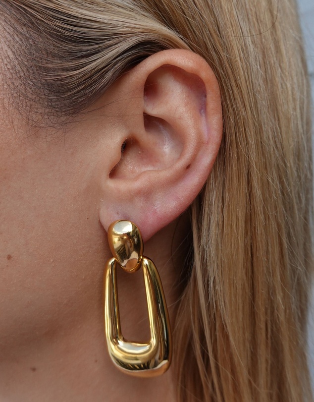 Izoa - Aria Drop Stud Earrings