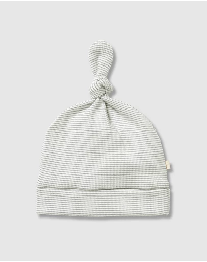 Wilson & Frenchy - Organic Stripe Rib Knot Hat - Babies-Kids