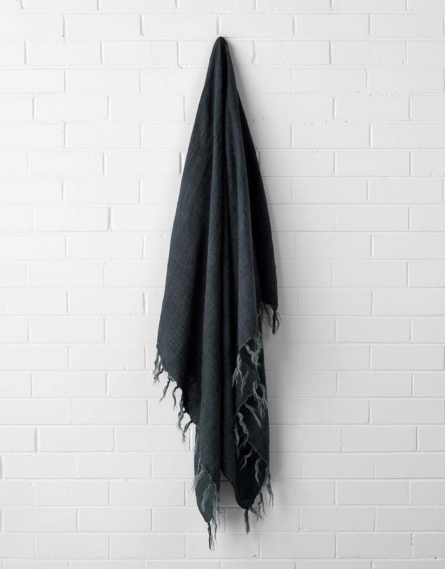 Aura Home - Linen Fringe Throw