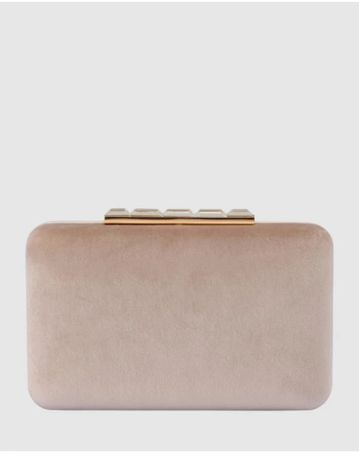 Olga Berg - Bess Velvet Clutch