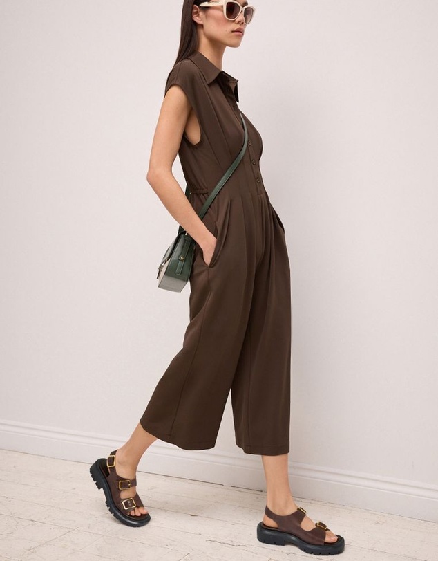NEXT - Corset Detail Short Sleeve Jumpsuit