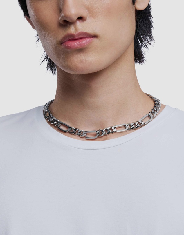 Diesel - D Logo Silver-Tone Necklace