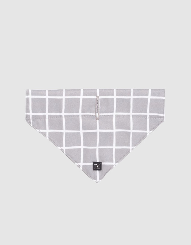 Mog & Bone - Dog Bandana - Grey Check Print