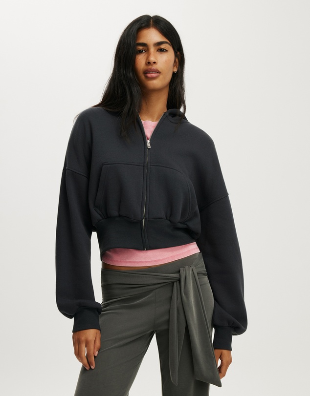 Cotton On - Oversized Zip Through Hoodie
