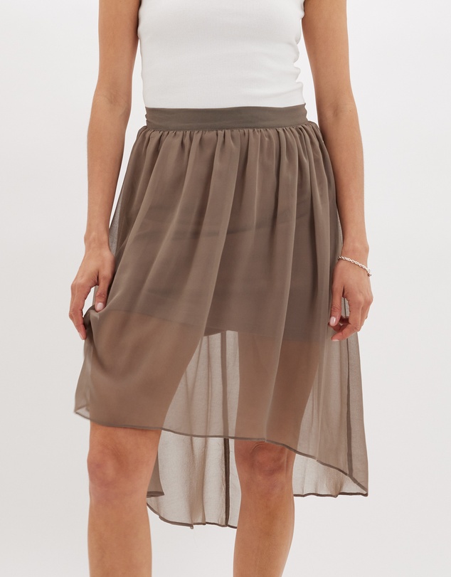 Amelius - Brisa Hi-Low Sheer Skirt