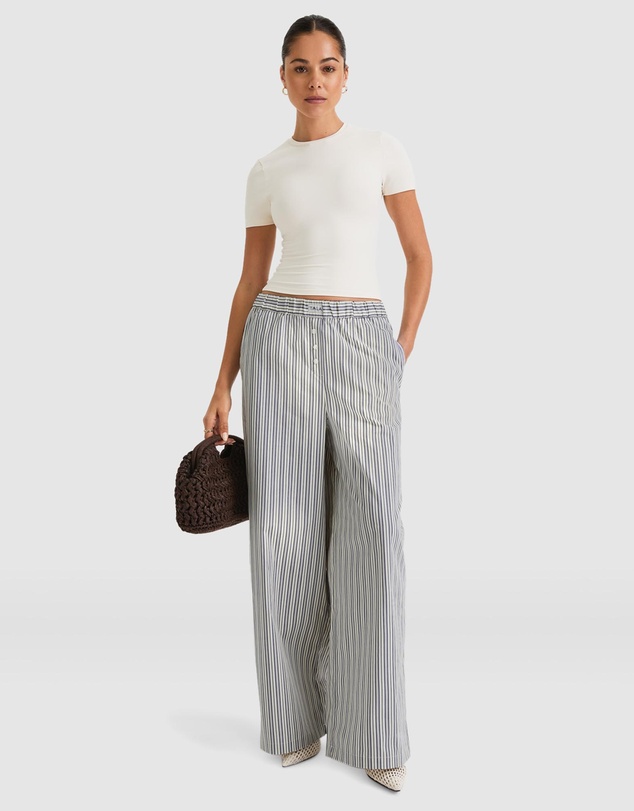 TALA - Poplin Wide Leg Trousers