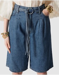& Other Stories - Long Denim Shorts