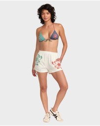 RVCA - Womens Lauryn Sawyer Elastic Waist Shorts