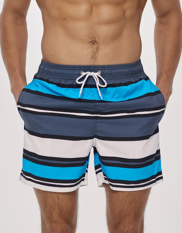 Vacancy Co - Bold Stripe Swim Short
