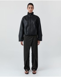 St. Agni - Cocoon Zip Leather Jacket