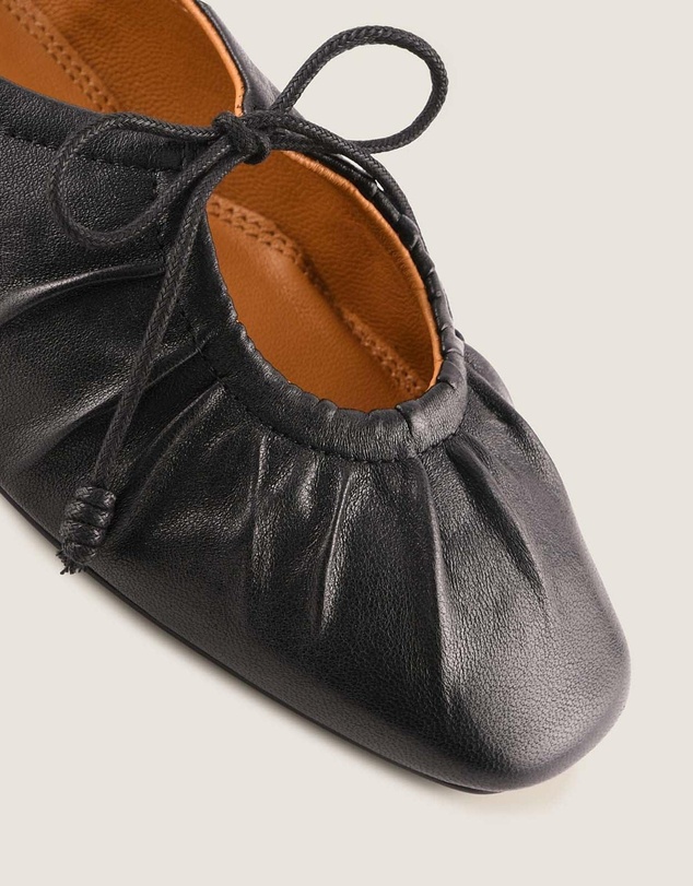 Shelly Shen - Logan Casual Flats Black Leather
