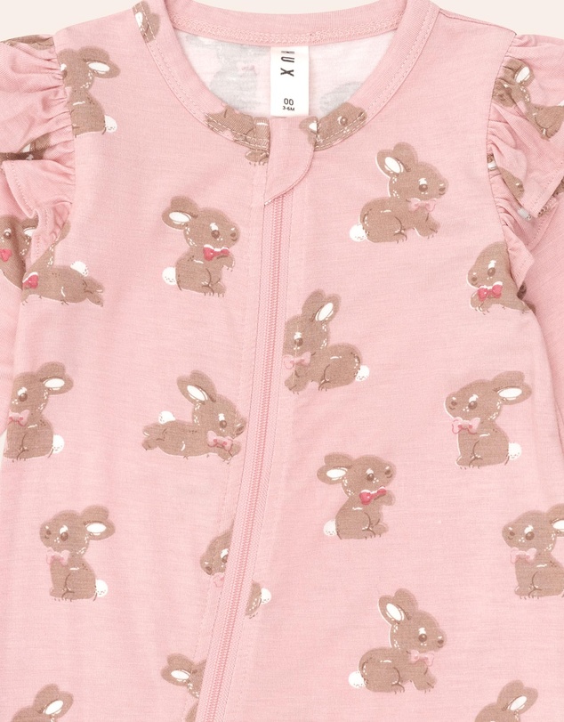 Huxbaby - Bunny Zip Romper - Babies