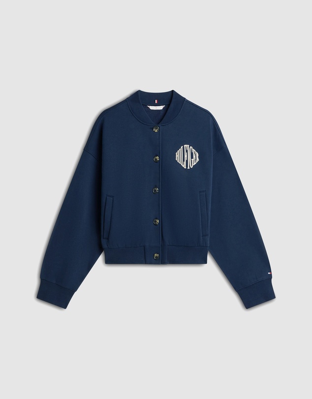 Tommy Hilfiger - Flex Fleece Logo Relaxed Bomber Cardigan