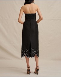 BY JOHNNY. - Kimora Shell Strapless Midi Dress