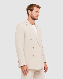 SABA - Elias Linen Cotton Double Breasted Blazer