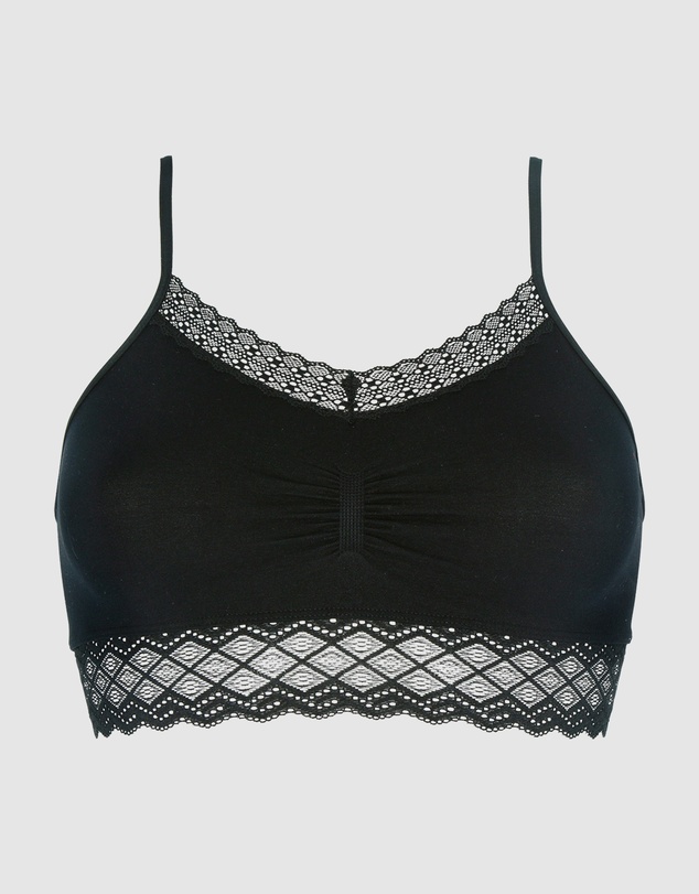Billet Doux - Zen Dentelle Longline Wirefree Bralette with Lace