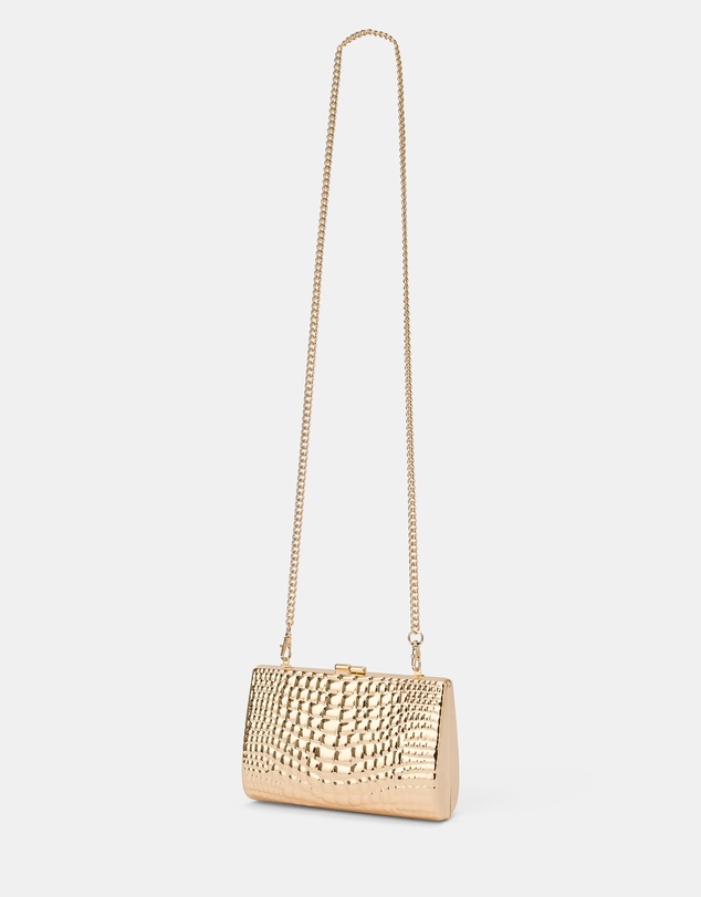 Forever New - Mariam Metal Texture Clutch