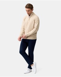 Brooksfield - Half Zipped Knit