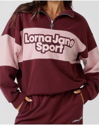 Lorna Jane - Sports Quarter-Zip Sweat