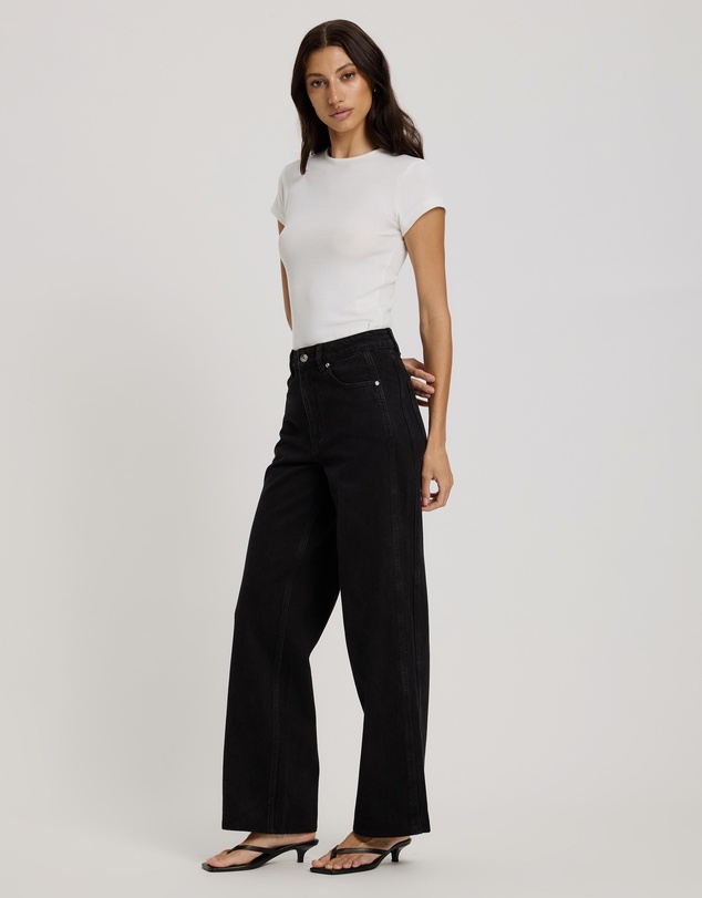 Atmos&Here - Charlize Wide Leg Jeans