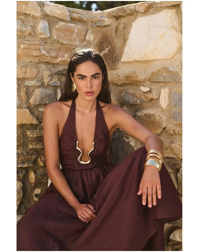 Bardot - Cavarly Ramie Halter Dress