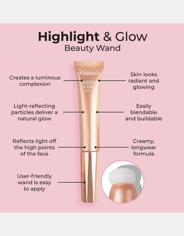 MCoBeauty - Highlight & Glow Beauty Wand - Champagne Glow