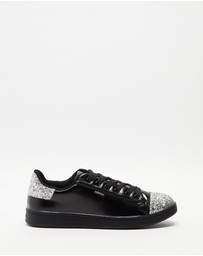 Holster - Stardust Glitter Sneakers - Black Silver - Women's
