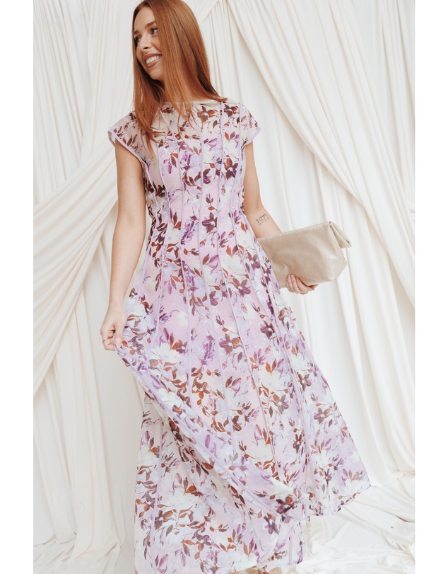 Petal & Pup - Livio Maxi Dress - Lilac Floral