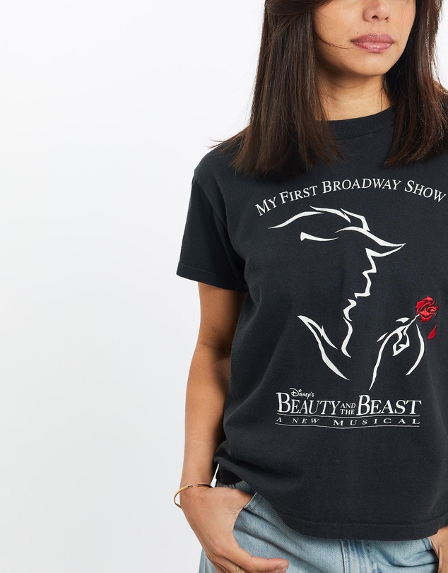 Vintage by The Real Deal - Pre Loved - Vintage 90s Disney's Beauty And The Beast Musical Tee
