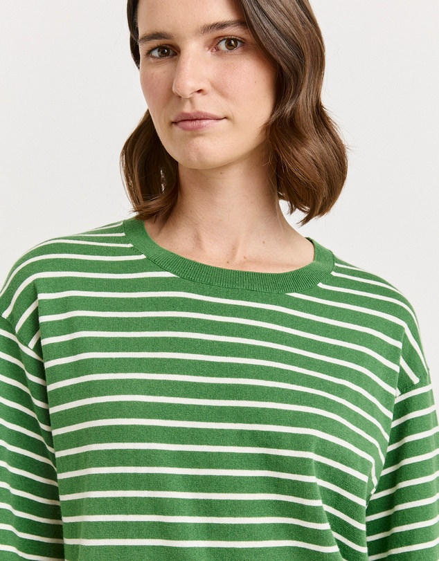 Toorallie - Relaxed Stripe Knit Tee