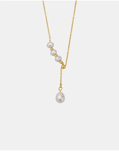 Zoe Olivia - Waterproof Freshwater Pearl Drop Necklace