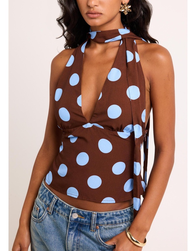 Alice In The Eve - Maya Halter Scarf Top
