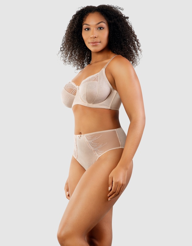 Parfait - Pearl Wired Unlined Full Bust Bra With Embroidery