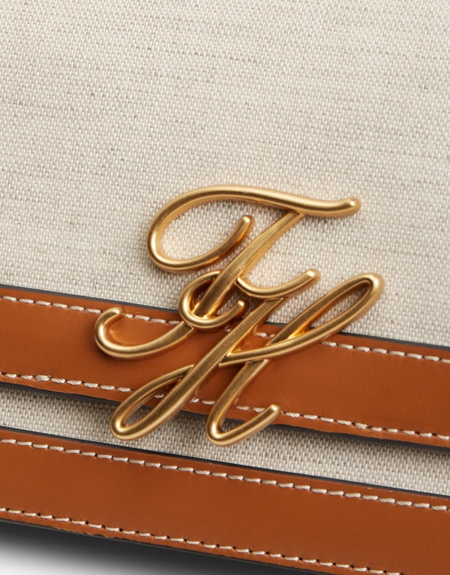 Tommy Hilfiger - Script Canvas Flap Crossbody Bag