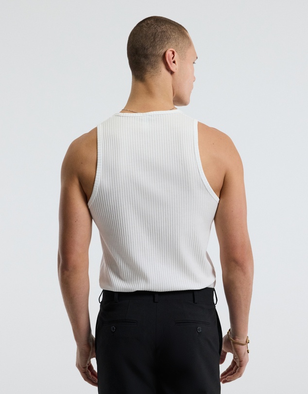 Calibre - Ribbed Tank White