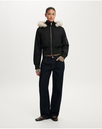 Cotton On - Remi Hooded Bomber Jacket