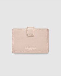 Globite - Leather RFID Card Holder Snap Button
