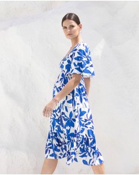 Soon Maternity - Anika Midi Feeding Dress