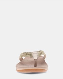 Mia Vita - Allora Toe Post Sandal - Champagne Rhinestone
