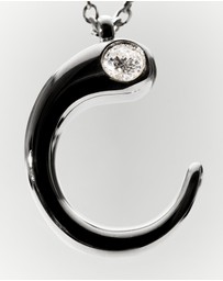 PDPAOLA - Initial 2026 C Silver Pendant Necklace