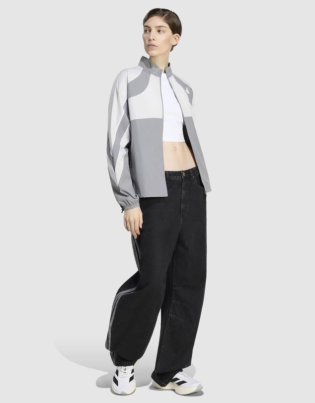 adidas Originals - High Rise Barrel Leg Denim Pants