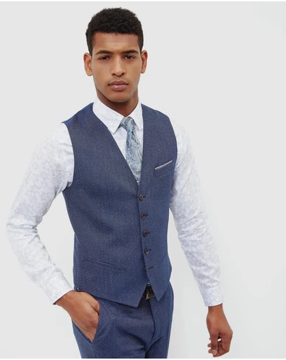 Ted Baker - Wingwai Semi Plain Waistcoat