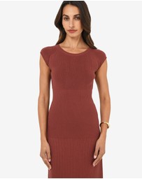 Forcast - Lourdes Ribbed Knit Dress