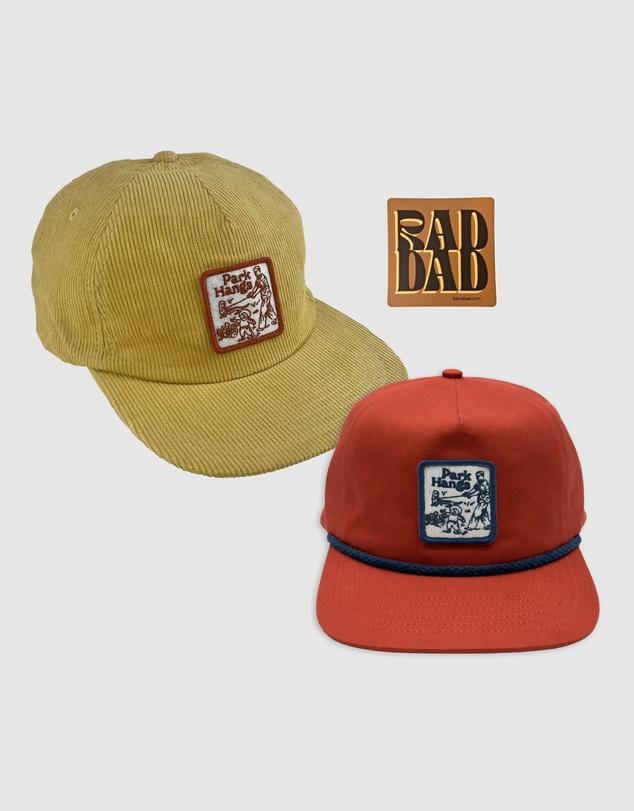 Banabae - Park Hangs Adult and Kid Cap Bundle - Yellow / Rust