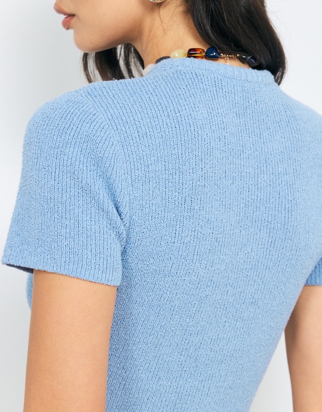 AERE - Vea Organic Cotton Textured Knit Tee