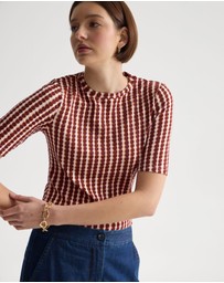 Oxford - Imogen Printed Jersey Top